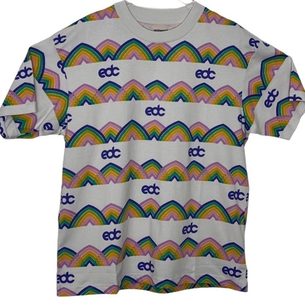 NWT Insomniac festival graphic white multi color T-shirt M EDC 
Unisex